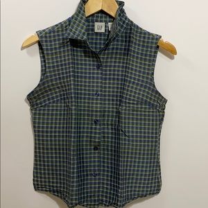 Beautiful Raw Silk Sleeveless Shirt by GAP